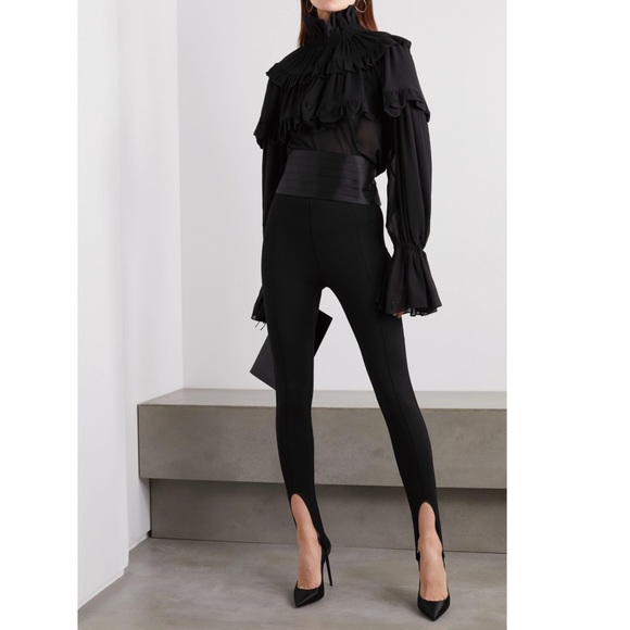 Saint Laurent Pants - Saint Laurent Stirrup Leggings FR38